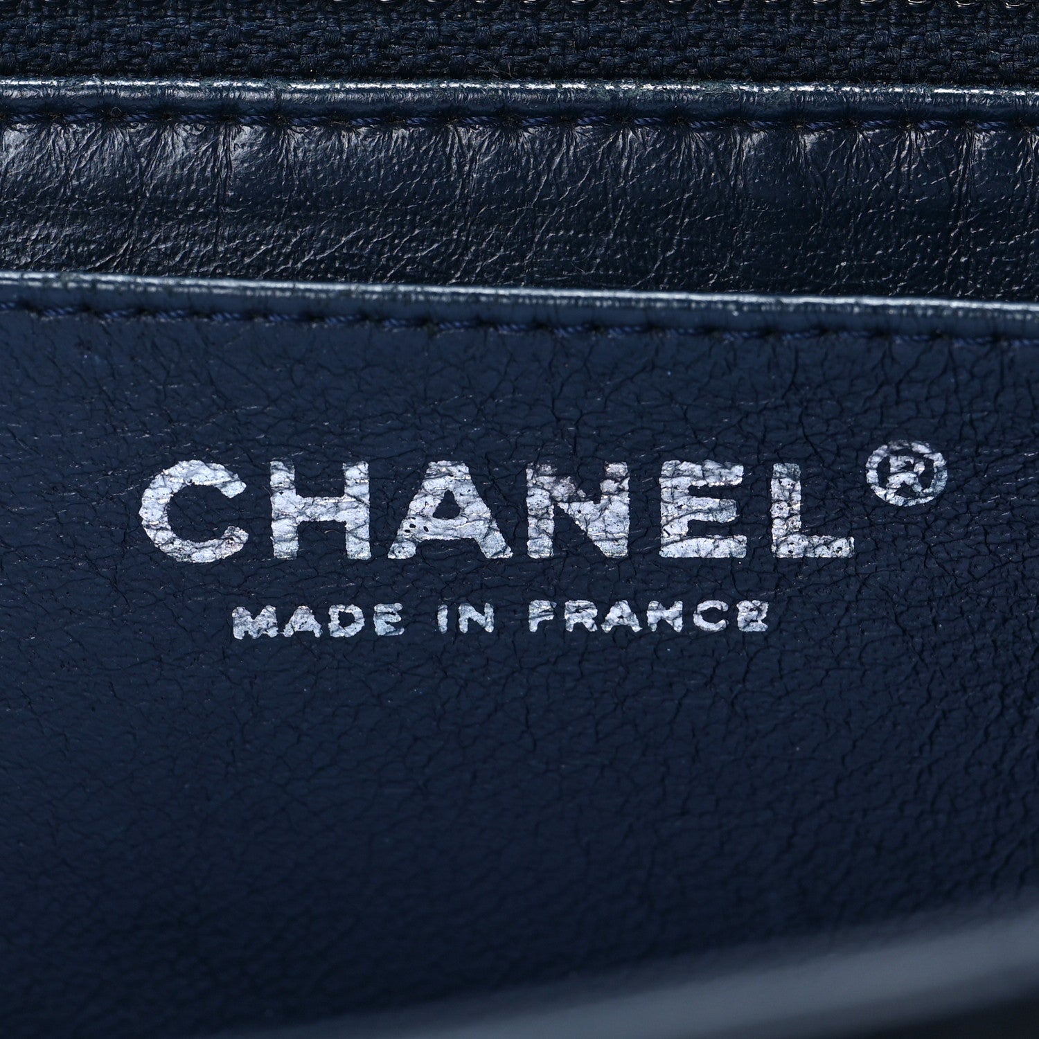 Chanel Lambskin Quilted Jumbo Single Flap Navy 6 of 7