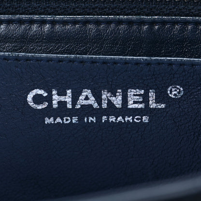 Chanel Lambskin Quilted Jumbo Single Flap Navy 6 of 7
