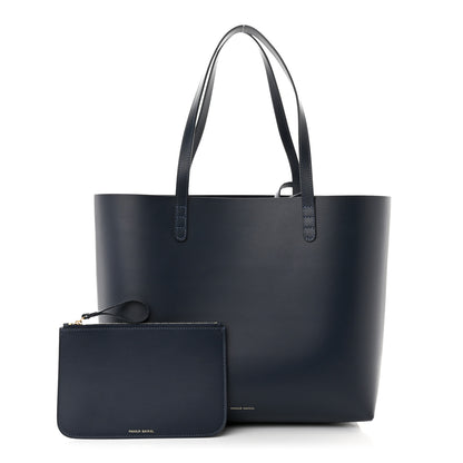 Mansur Gavriel Calfskin Large Shopping Tote Blue 1 of 12