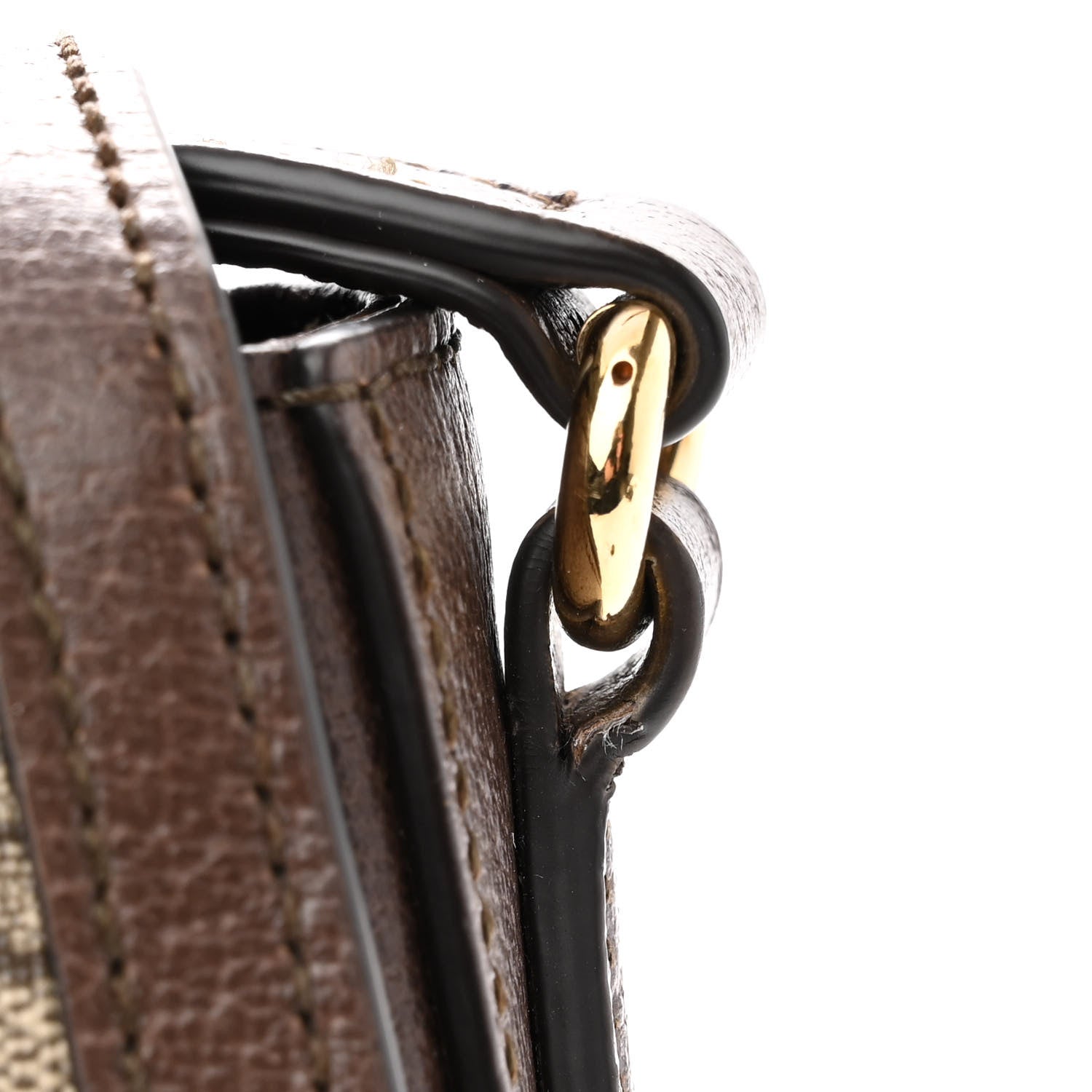 Gucci GG Supreme Monogram Web Small Ophidia Flap Messenger Bag Brown 12 of 14