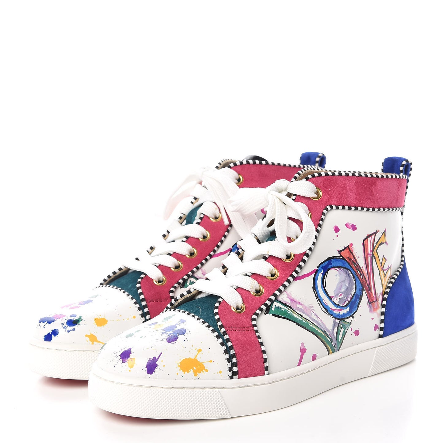 Calfskin Womens In Love Rantus Orlato Sneakers 35 White Multicolor