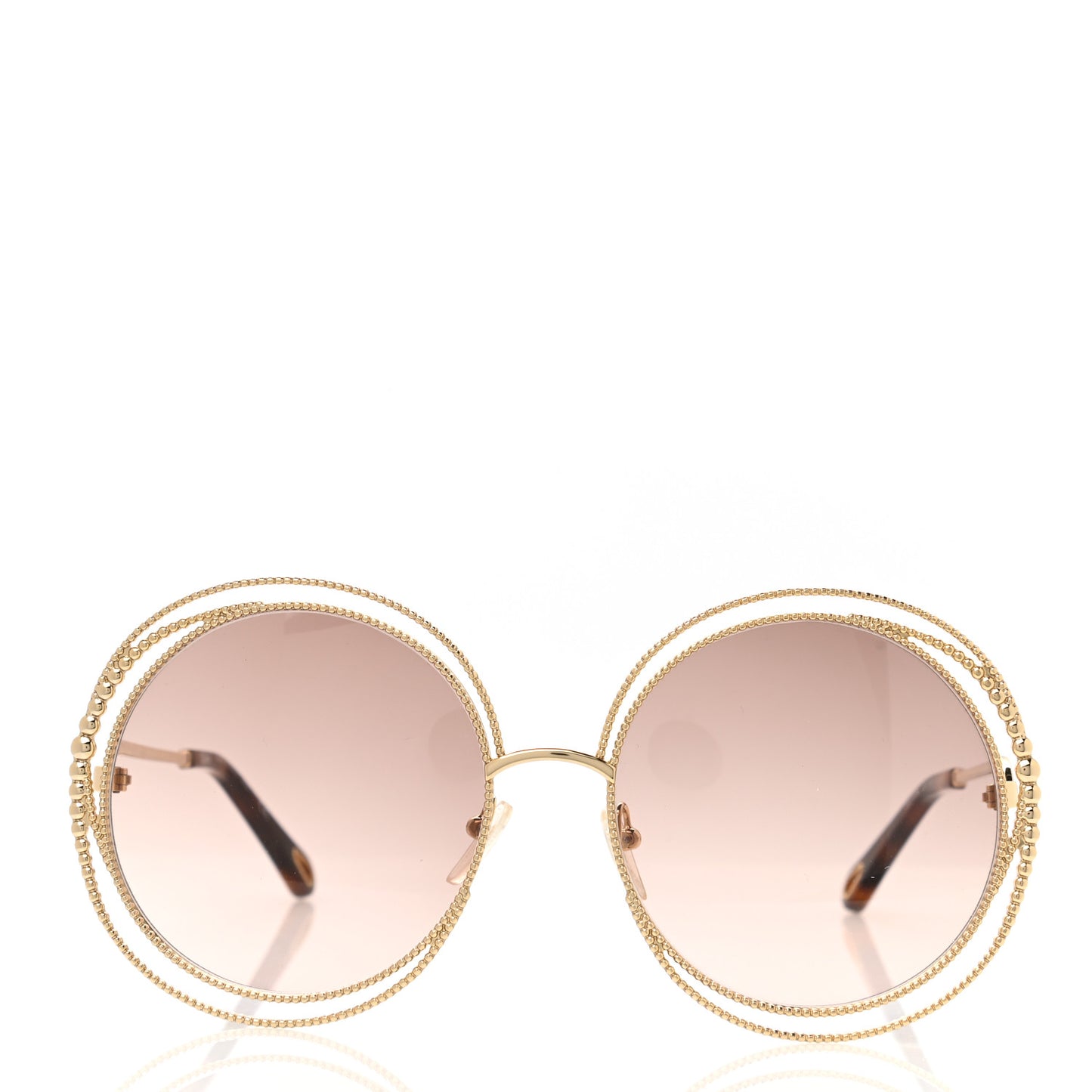 Oversized Round Carlina Sunglasses CE114SC Peach Pink
