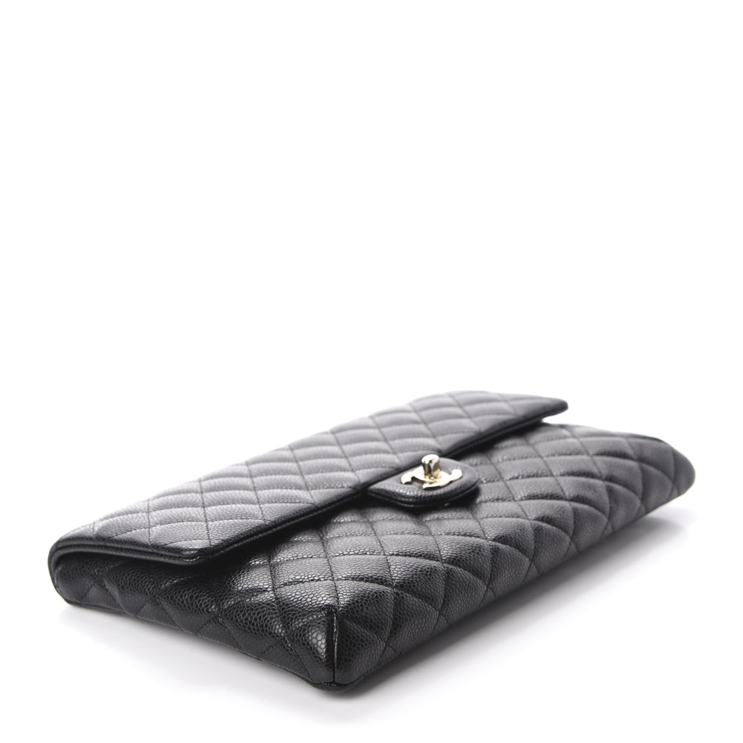 Chanel Caviar Quilted Flap Clutch Black 4 of 11