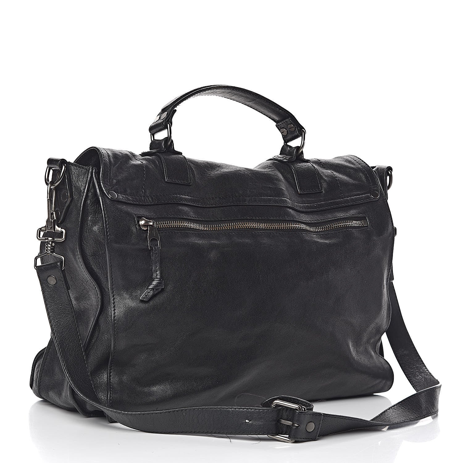 Proenza Schouler Lambskin PS1 Large Satchel Black 3 of 23