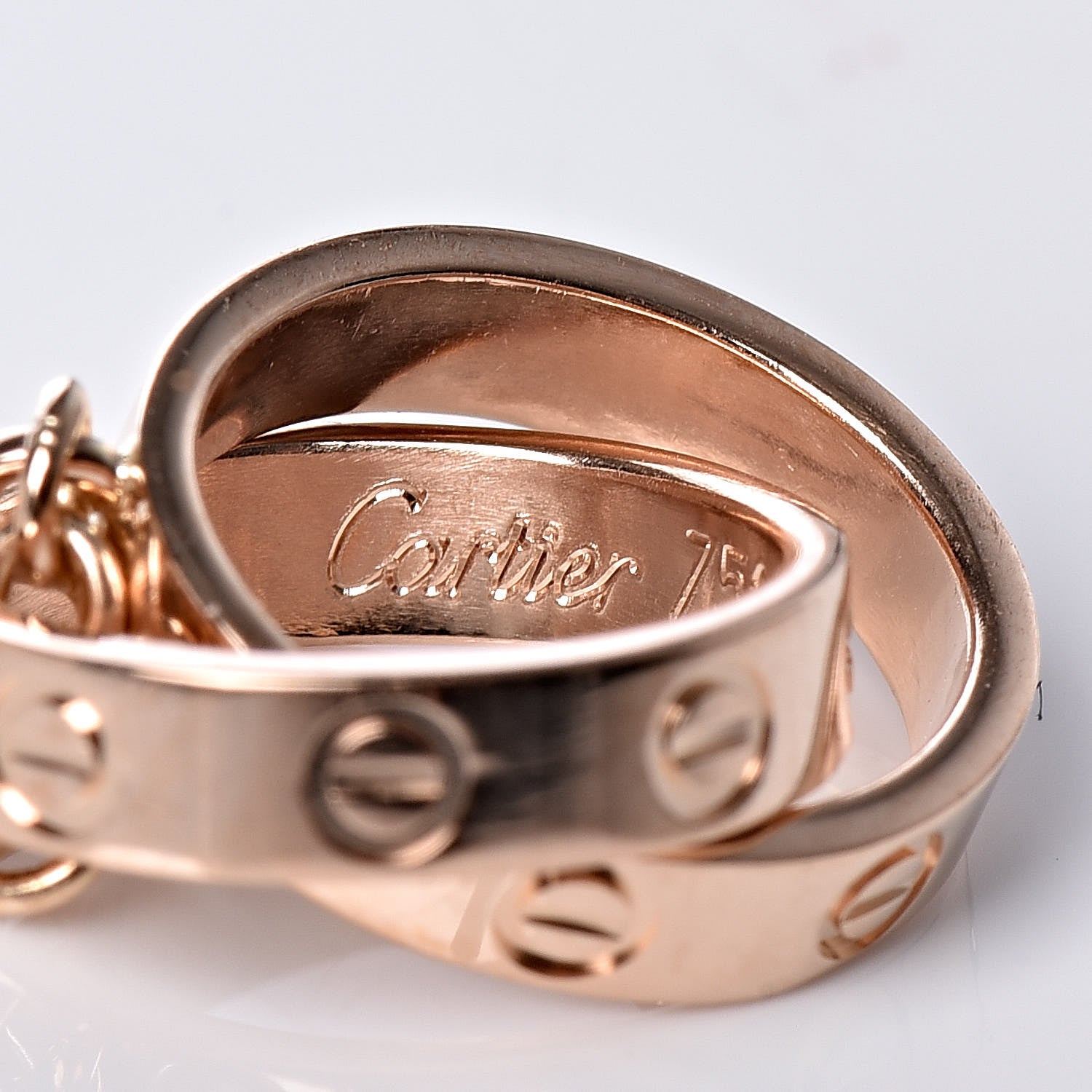 Cartier 18K Pink Gold Interlocking LOVE Bracelet 6 of 6