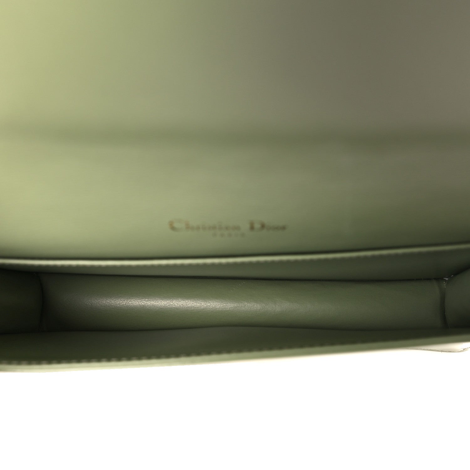 Christian Dior Patent Cannage Lady Dior Chain Wallet Dusty Jade 6 of 10