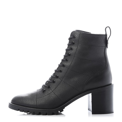 Jimmy Choo Grainy Calfskin Cruz 65 Ankle Booties 40.5 Black 1 of 8
