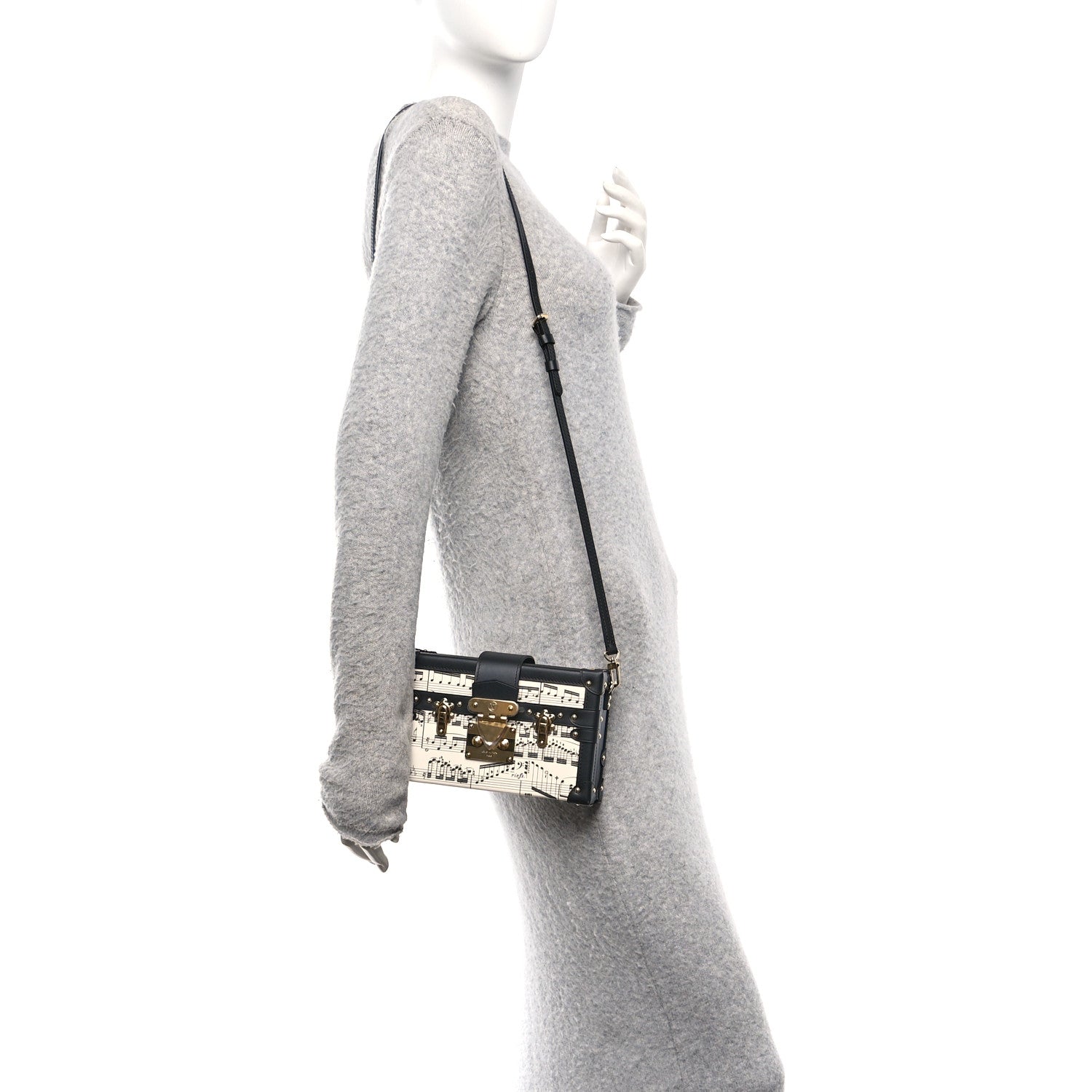 Louis Vuitton Calfskin LV Symphony Petite Malle White Black 3 of 21