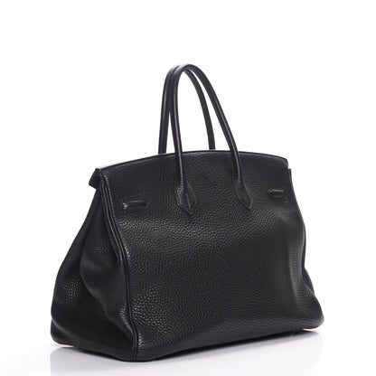 Hermes Taurillon Clemence Birkin 35 Black 3 of 25