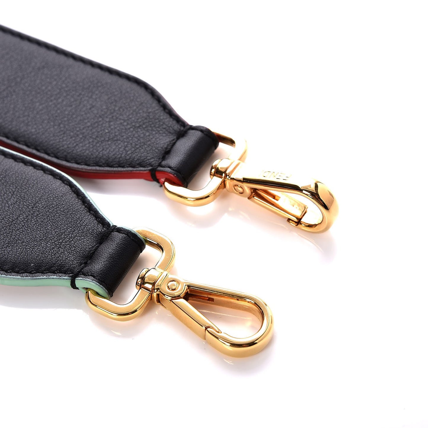 Vitello Dolce Tri-Color Buttoned Strap You Black Peonia Cuoio