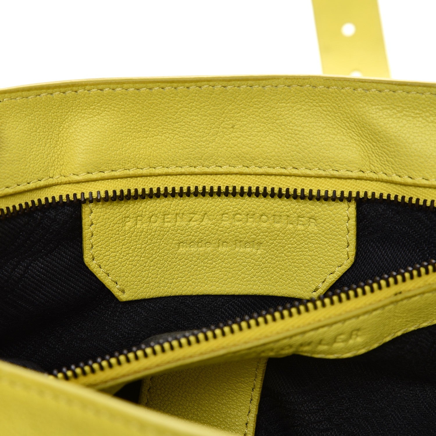 Proenza Schouler Lambskin Medium PS1 Satchel Citron 6 of 20