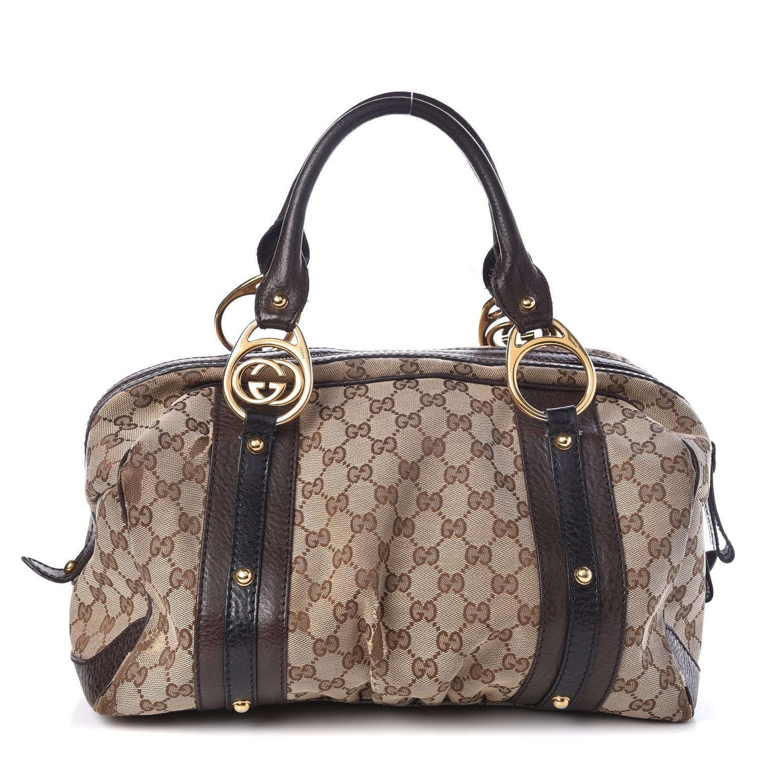 Gucci Monogram Medium Interlocking Icon Tote Dark Brown 1 of 18