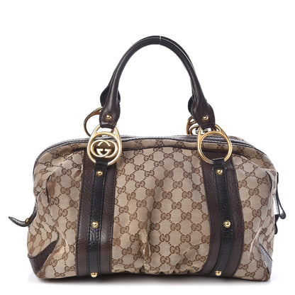 Gucci Monogram Medium Interlocking Icon Tote Dark Brown 1 of 18