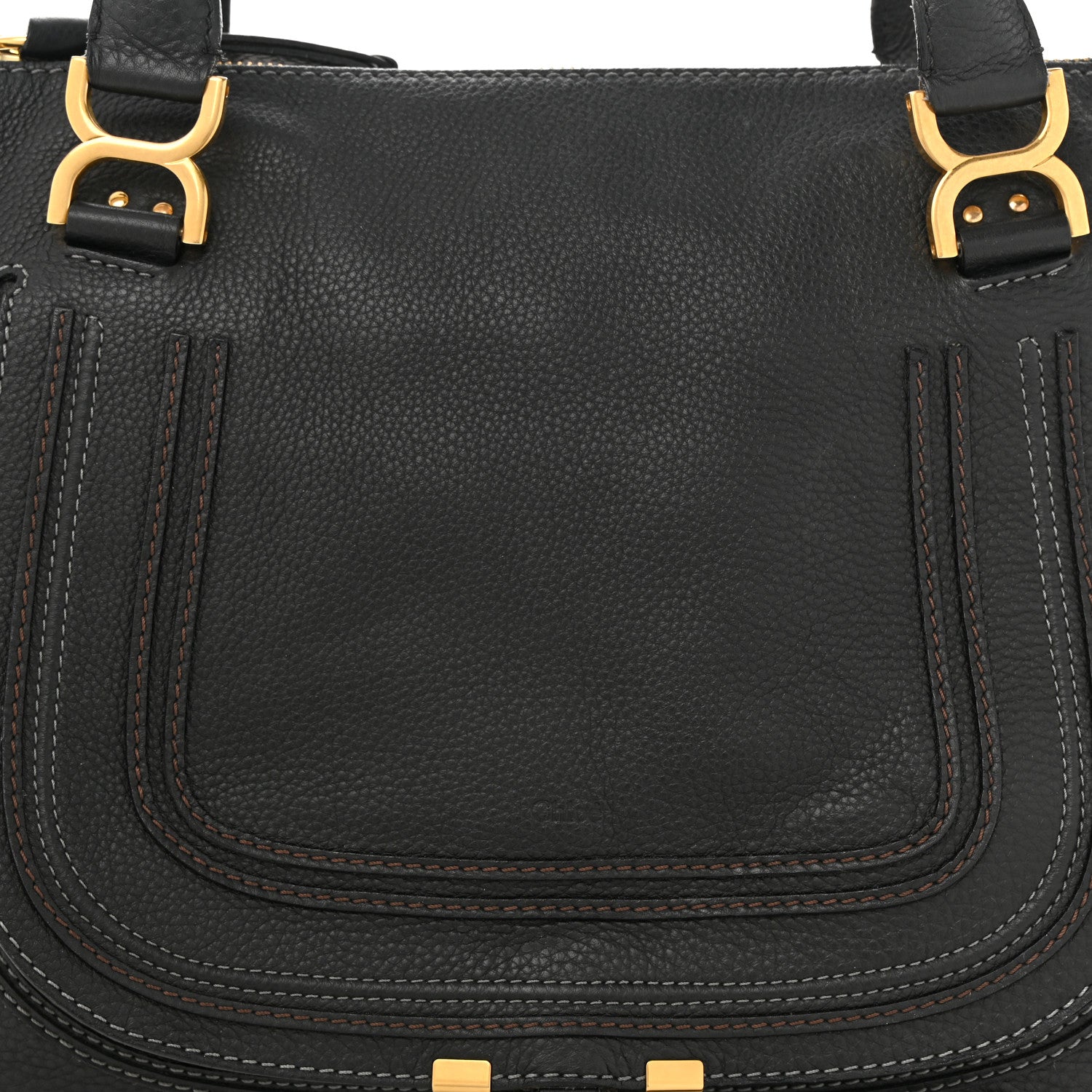 Chloe Calfskin Large Marcie Satchel Black 8 of 10