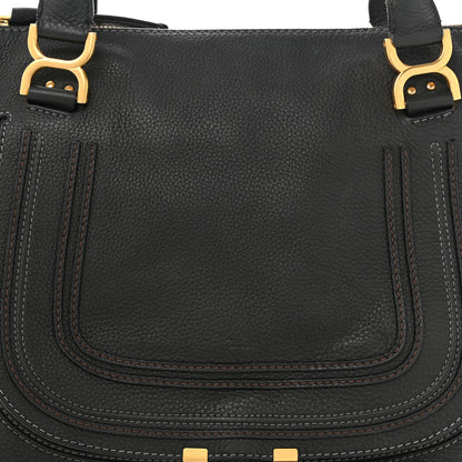 Chloe Calfskin Large Marcie Satchel Black 8 of 10