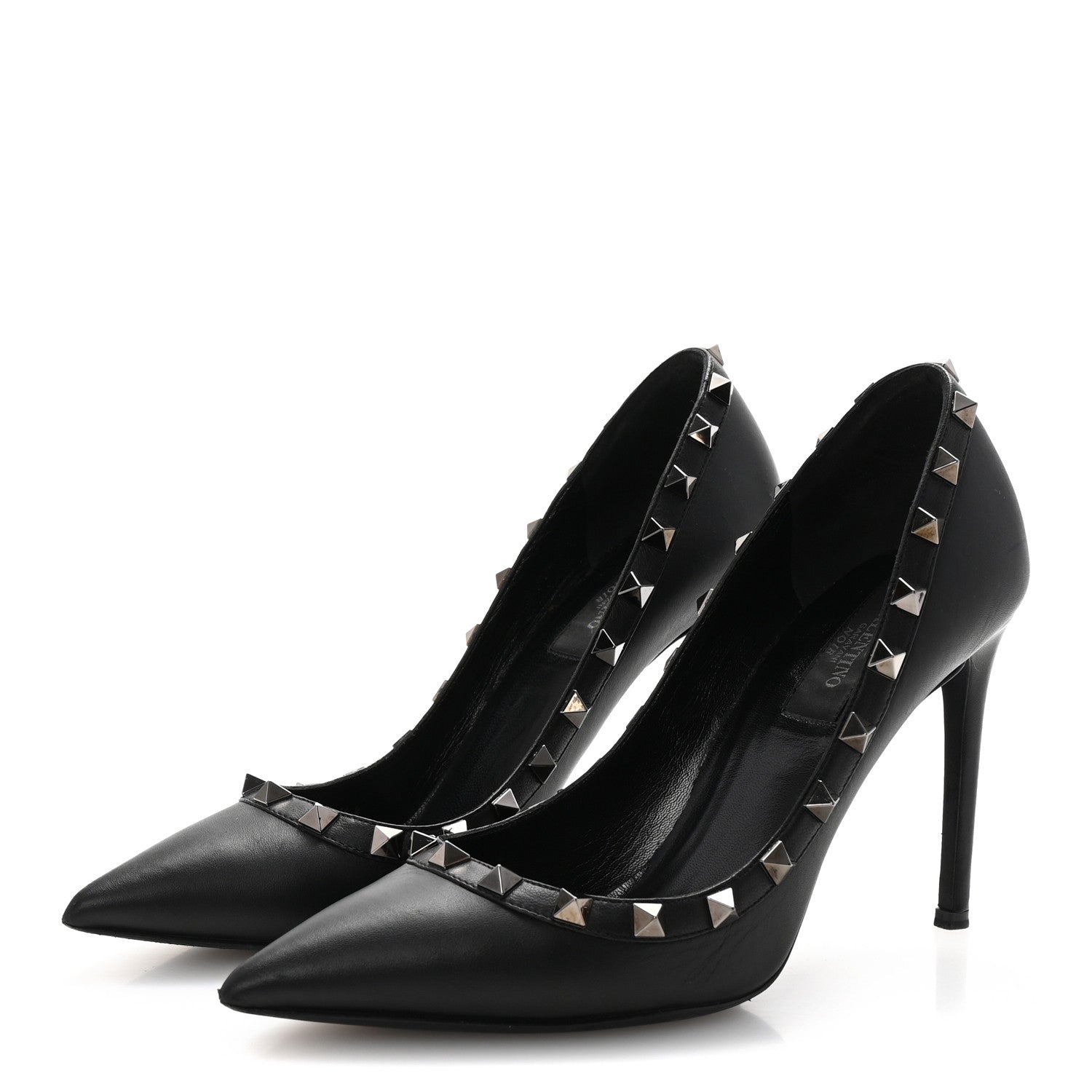 Valentino Garavani Nappa Rockstud 100mm Pumps 36.5 Black 4 of 10
