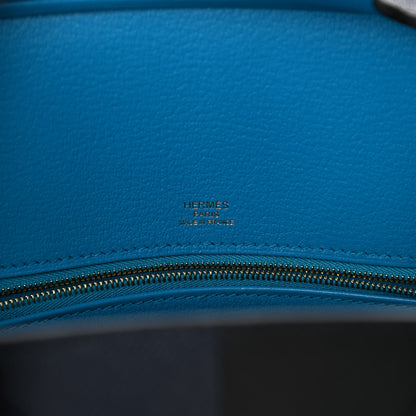 Hermes Epsom Casaque Birkin Sellier 30 Bleu Indigo Black Bleu Frida 5 of 10