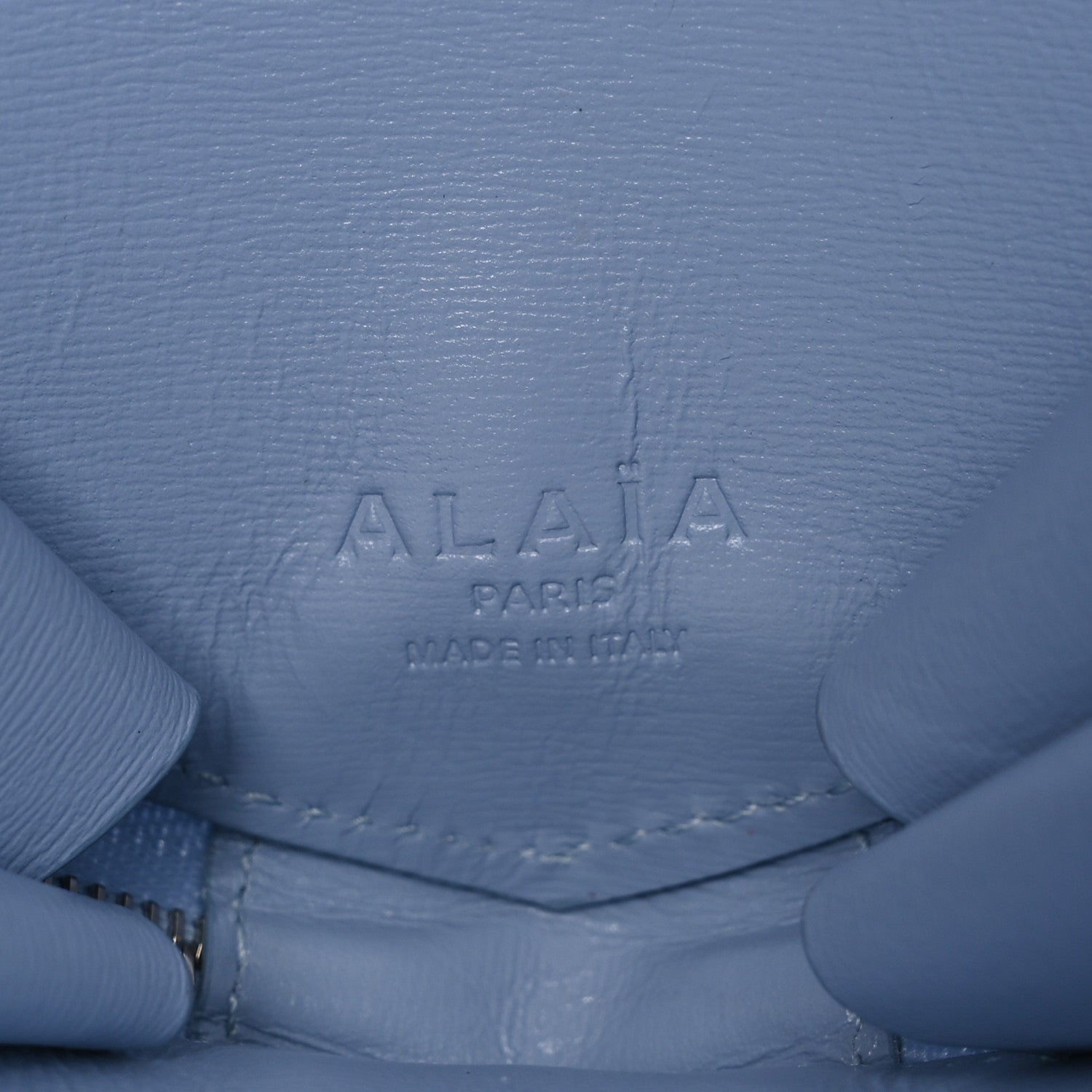 Alaia Calfskin Le Coeur Bag Bleu Delave 6 of 10