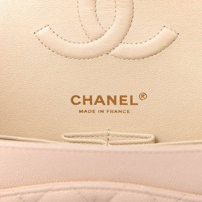 Chanel Caviar Quilted Medium Double Flap Light Beige 8 of 11