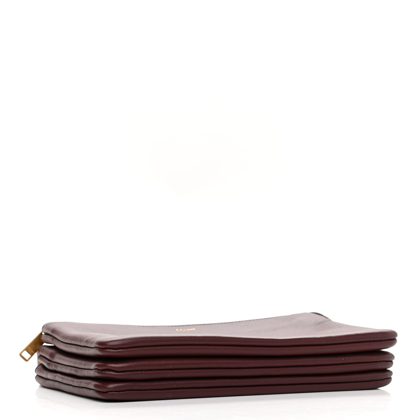 Smooth Lambskin Small Trio Crossbody Bag Burgundy