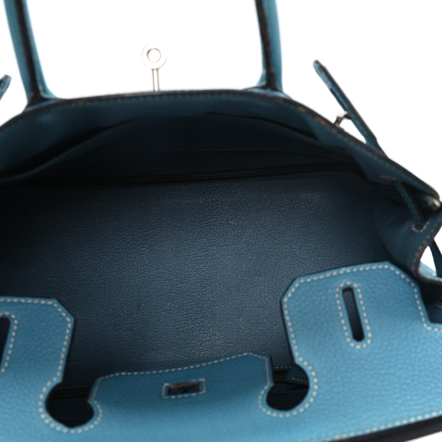 Hermes Togo Birkin 30 Blue Jean 5 of 10