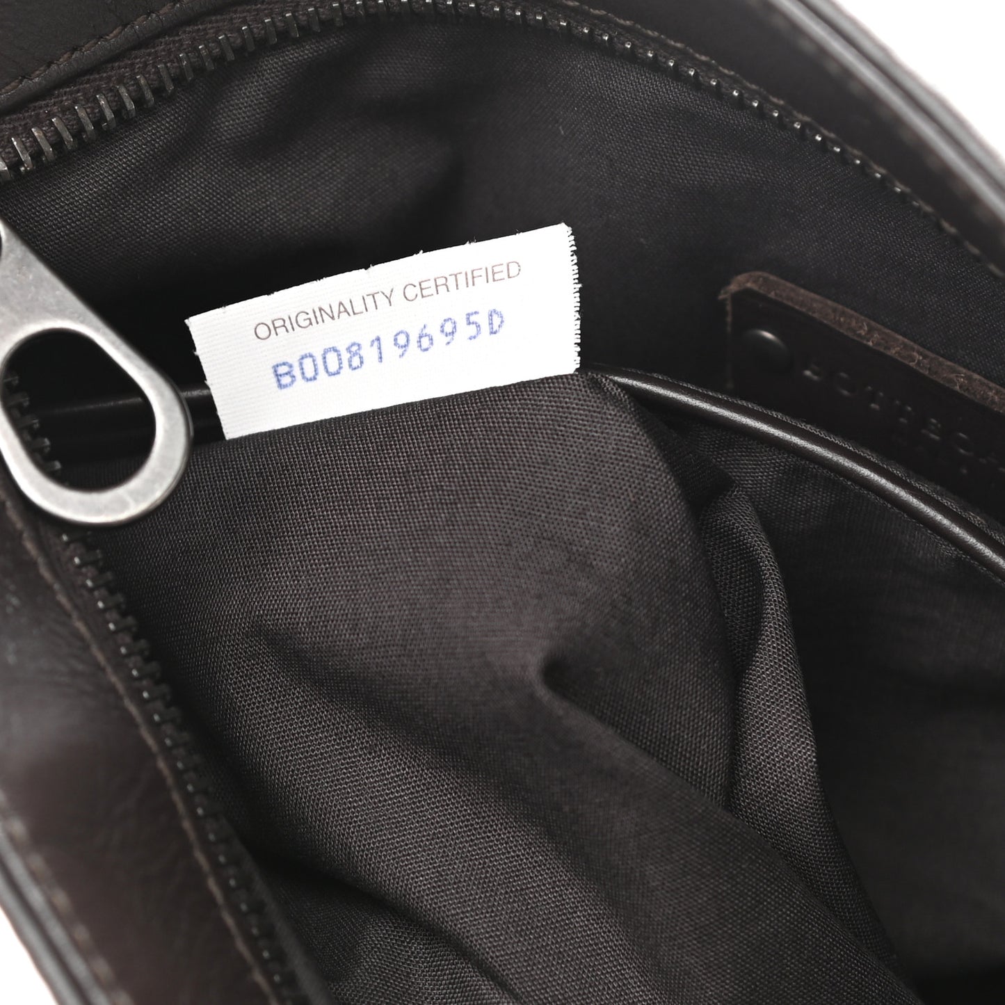 Nappa Intrecciato VN Crossbody Messenger Bag Ebano