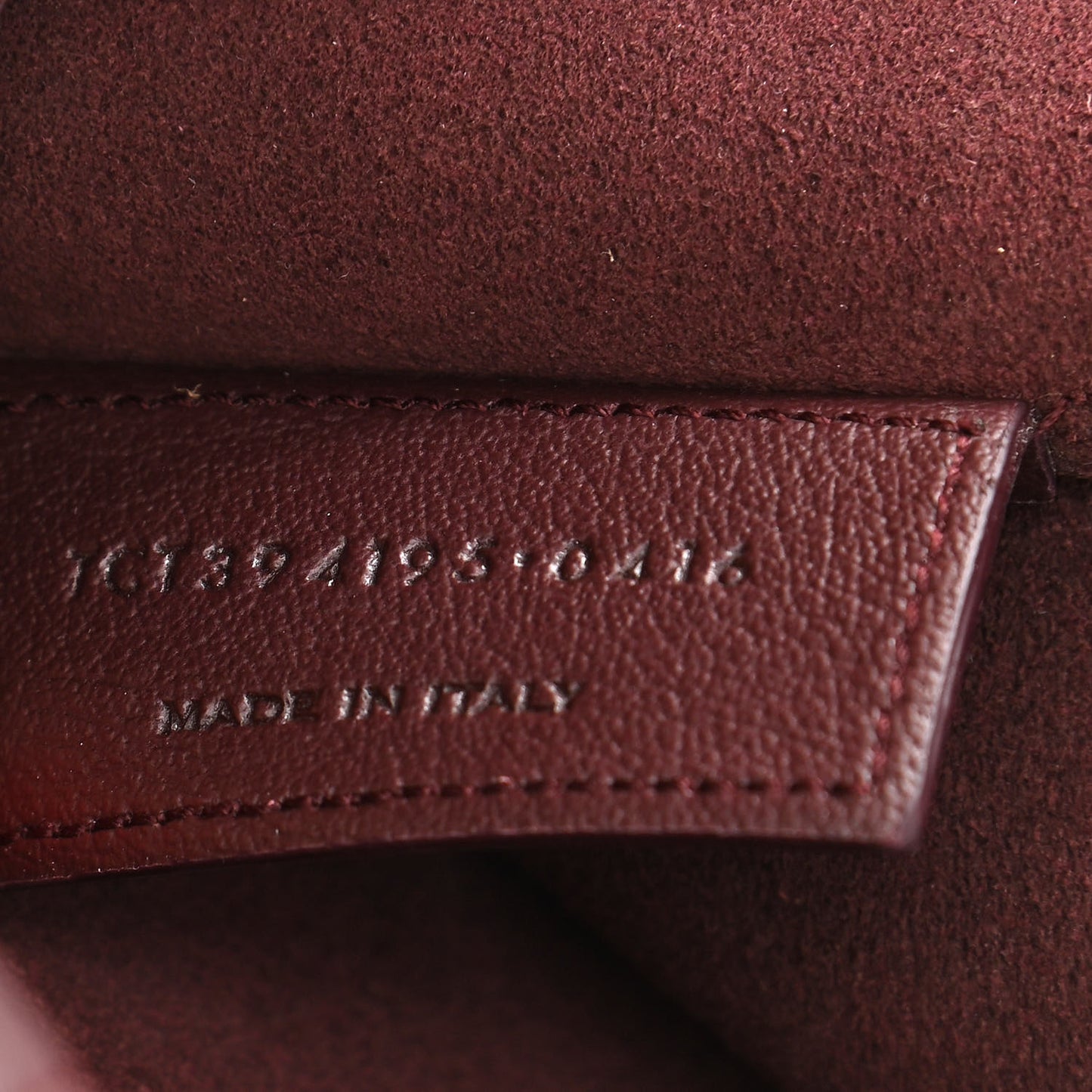 Calfskin Large Shopping Tote Old Bordeaux