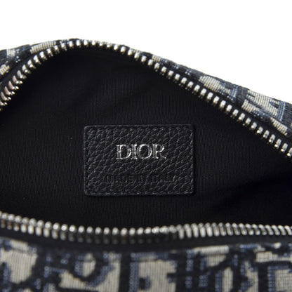 Christian Dior Oblique Roller Messenger Bag Blue 7 of 8