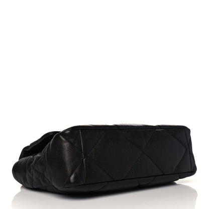 Chanel Goatskin Quilted Large Chanel 19 Flap Black 4 of 10