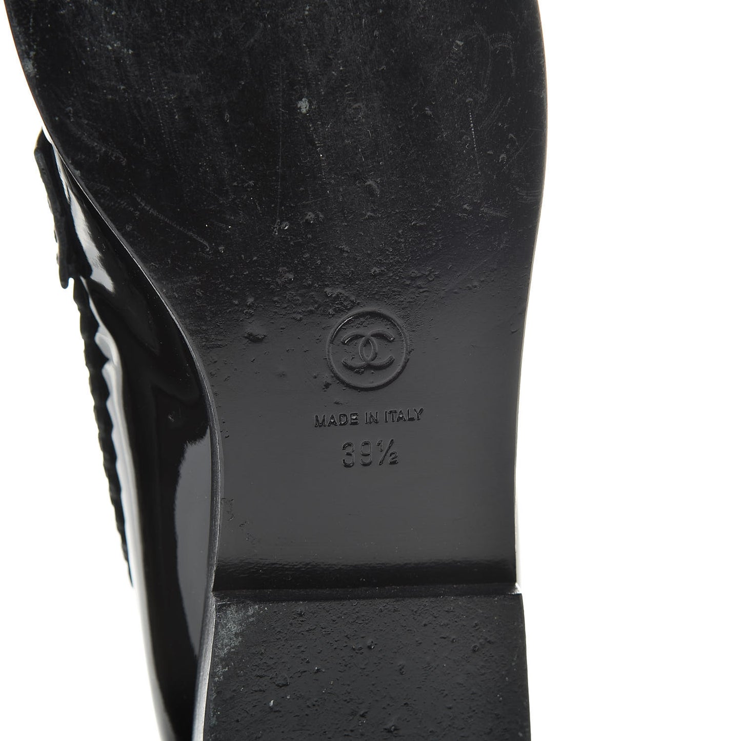 Patent CC Mocassin Loafers 39.5 Black