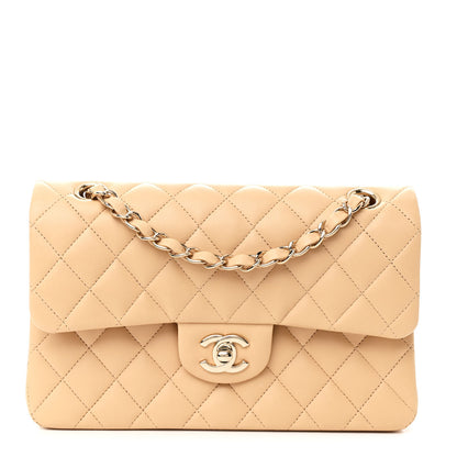 Chanel Lambskin Quilted Small Double Flap Beige 1 of 11