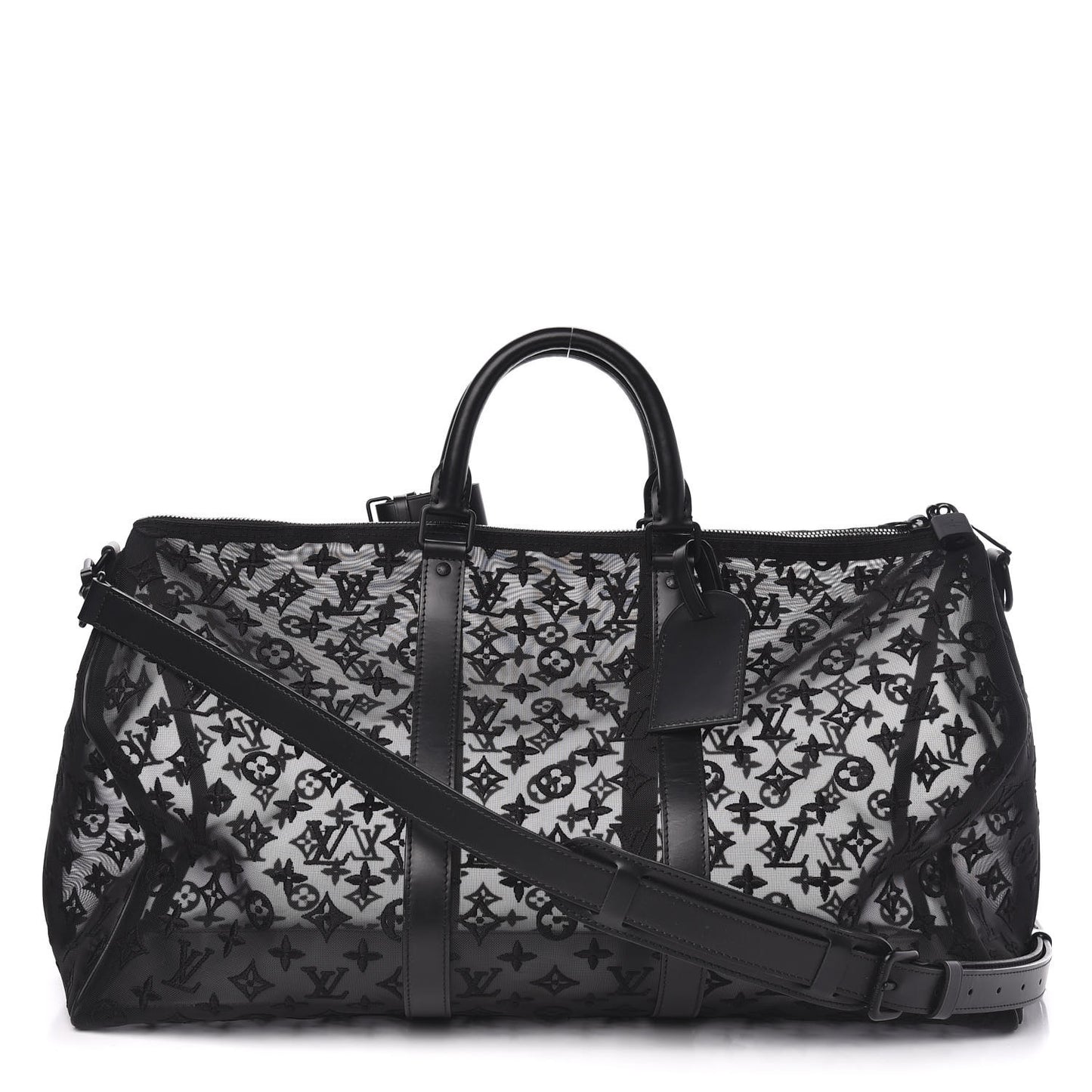 Monogram See Through Keepall Bandouliere 50 Black