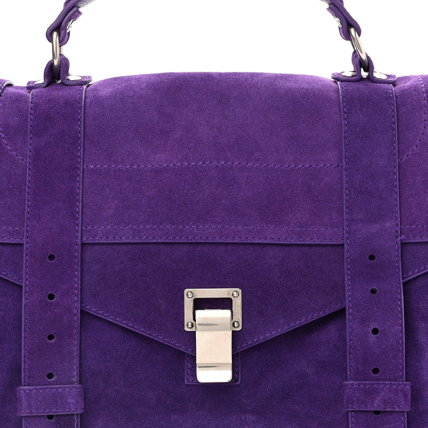 Suede Medium PS1 Satchel Amethyst