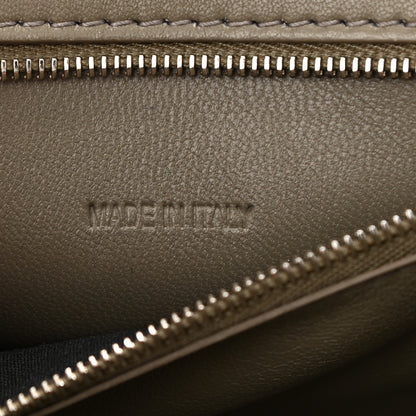 Balenciaga Calfskin Snake Effect Small Hourglass Top Handle Bag Black White 7 of 9