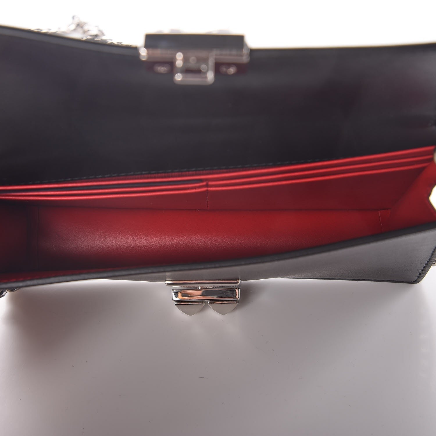 Prada City Calfskin Studded Mini Elektra Crossbody Bag Black Fuoco 5 of 8
