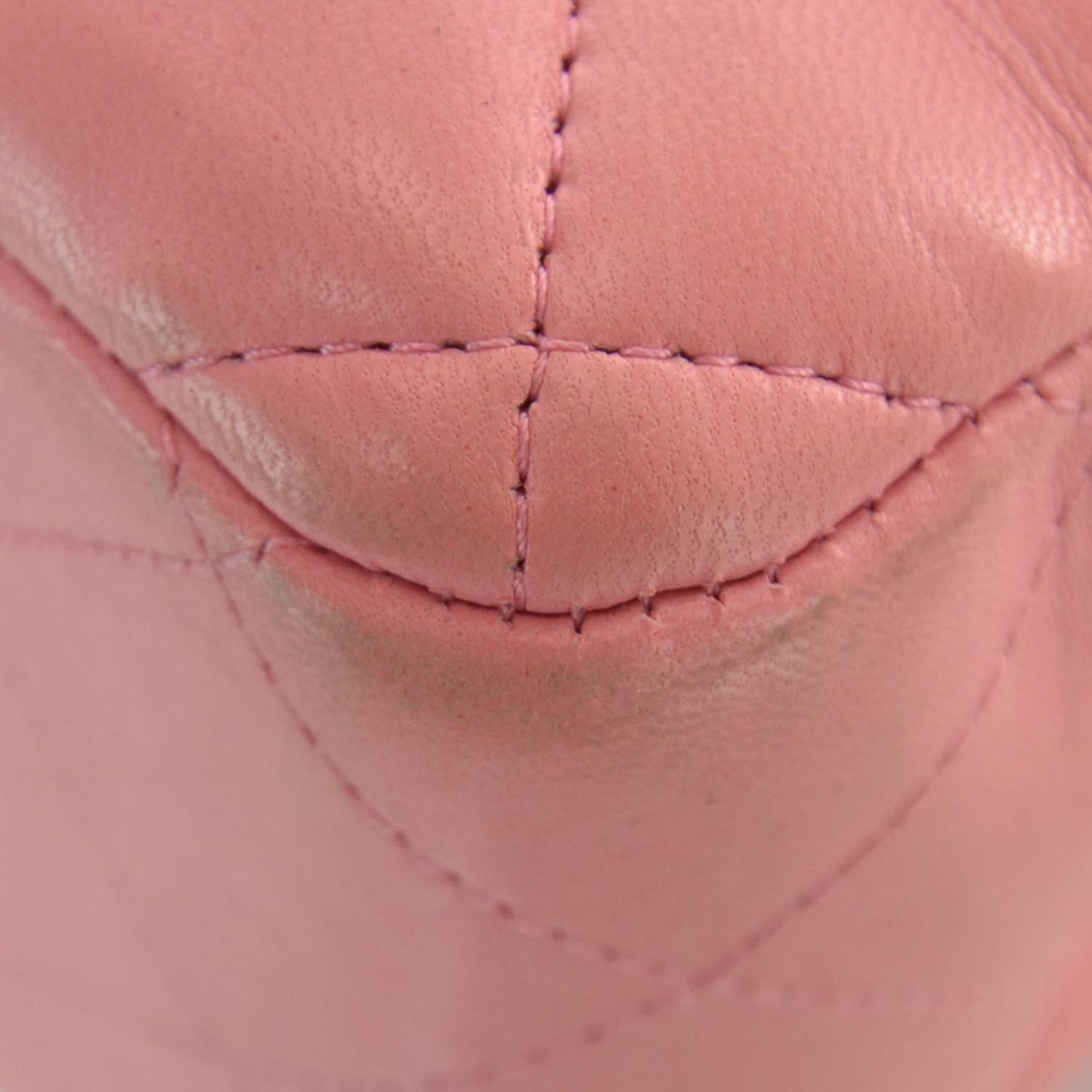 Lambskin Quilted Jumbo Double Flap Pink