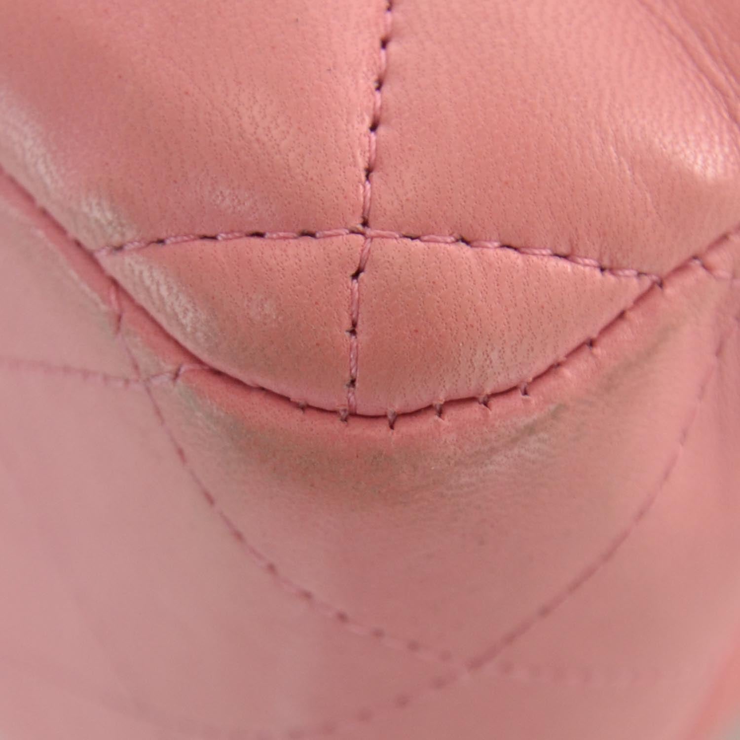 Chanel Lambskin Quilted Jumbo Double Flap Pink 5 of 10