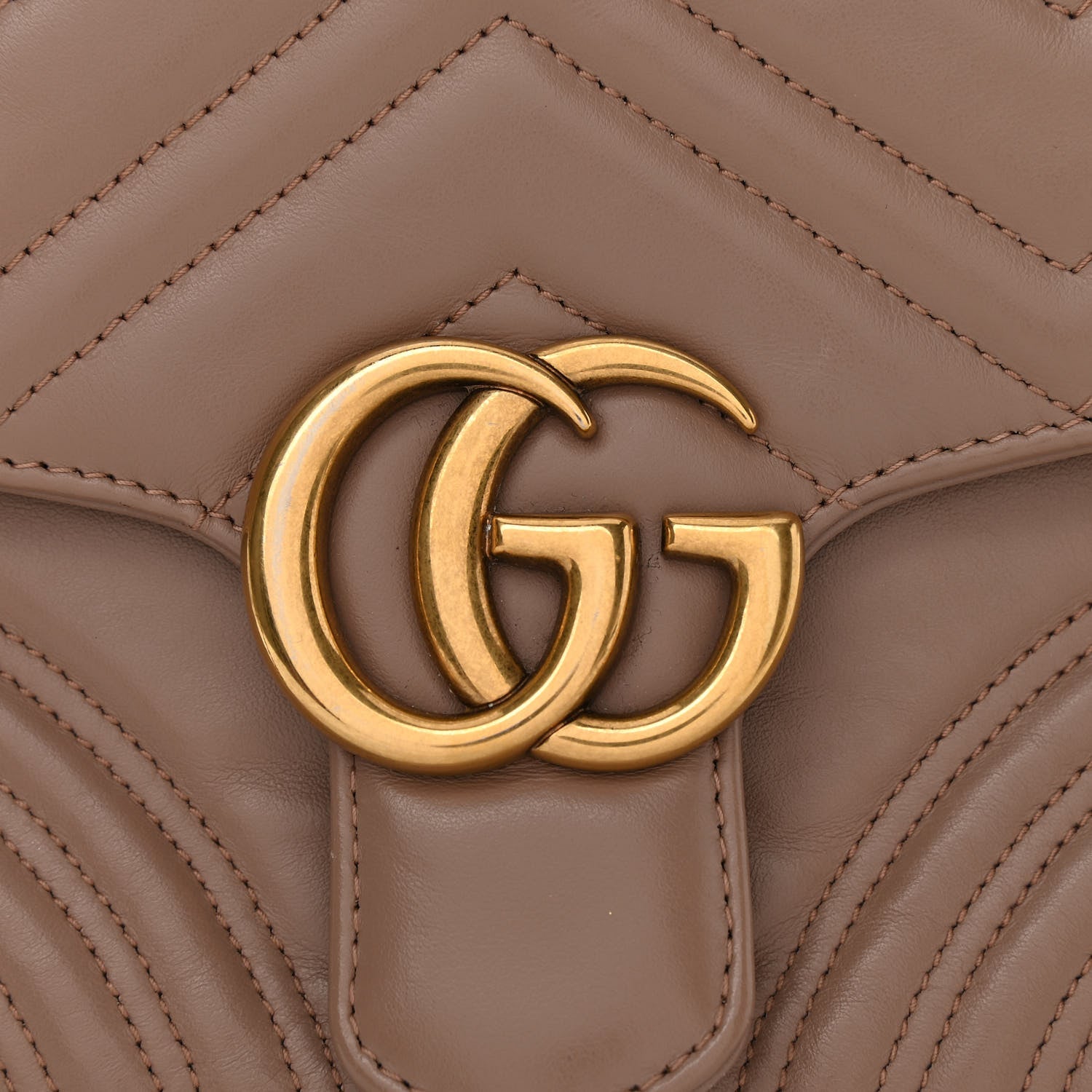 Gucci Calfskin Matelasse Small GG Marmont Top Handle Shoulder Bag Porcelain Rose 11 of 13