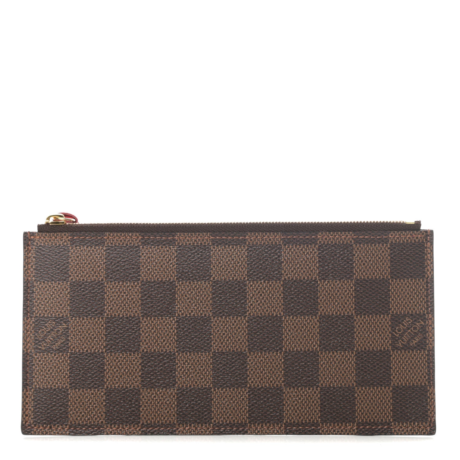 Louis Vuitton Damier Ebene Felicie Chain Wallet Zippered Insert 1 of 6