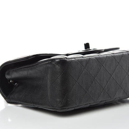 Chanel Crumpled Calfskin Quilted Mini Rectangular Flap So Black 8 of 9