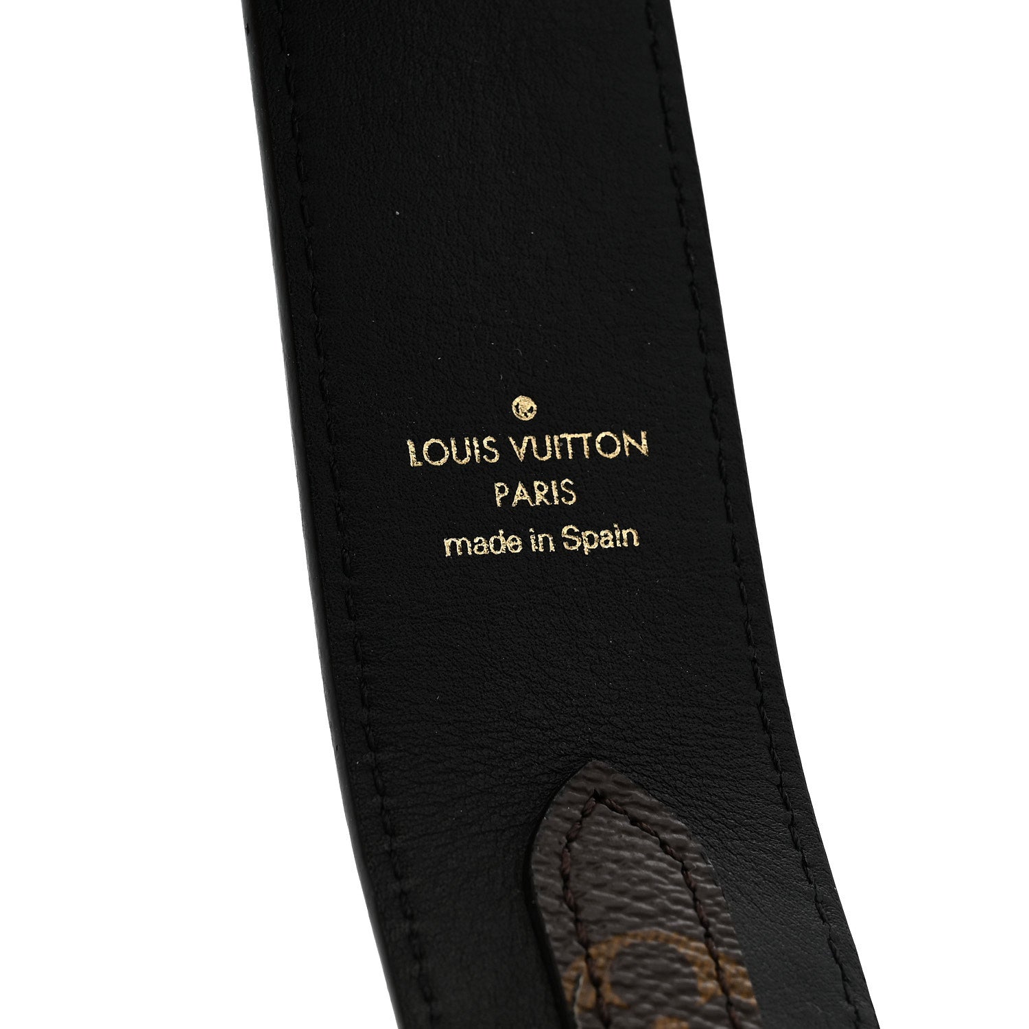 Louis Vuitton Monogram Bandouliere Shoulder Strap Black 3 of 4
