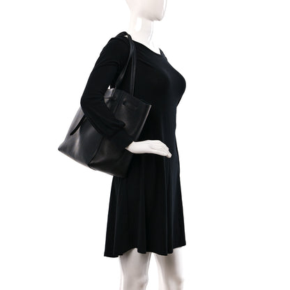 Celine Soft Grained Calfskin Small Belt Cabas Phantom Black 2 of 9