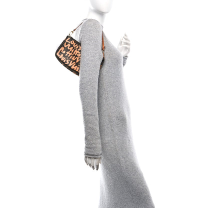 Louis Vuitton Monogram Graffiti Pochette Accessories Peach 2 of 10