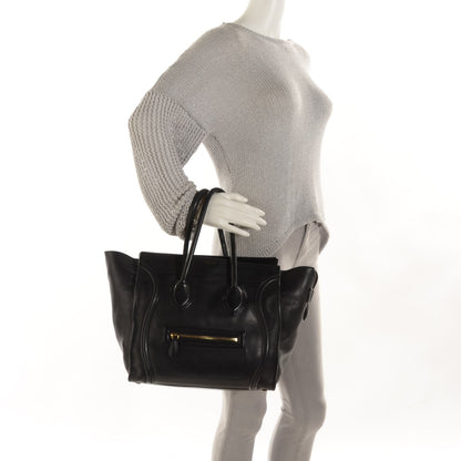Celine Smooth Calfskin Mini Luggage Black 3 of 10