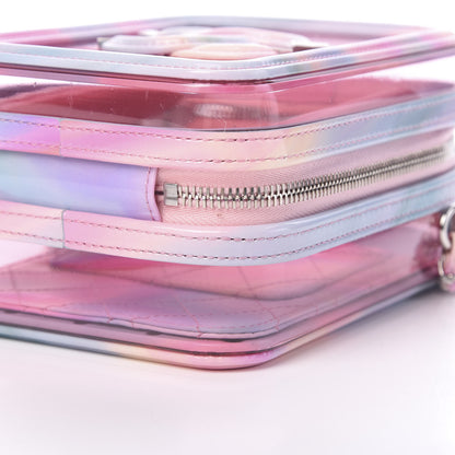 Chanel PVC Patent Calfskin Patent Lambskin Vertical Vanity Case Pink 9 of 11