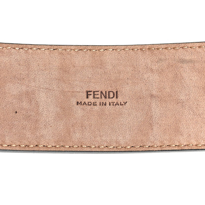 Fendi Vitello F is Fendi Bi-Color FF 1974 Embossed Belt 85 34 Maya Black 4 of 7