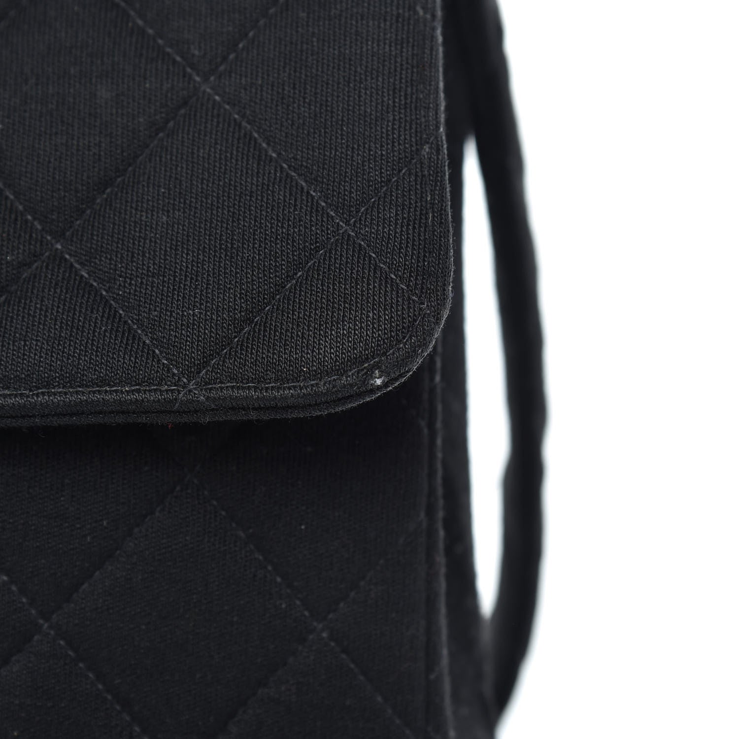 Chanel Jersey Quilted Double Sided Flap Black 13 of 15