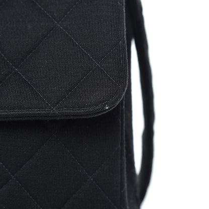 Chanel Jersey Quilted Double Sided Flap Black 13 of 15