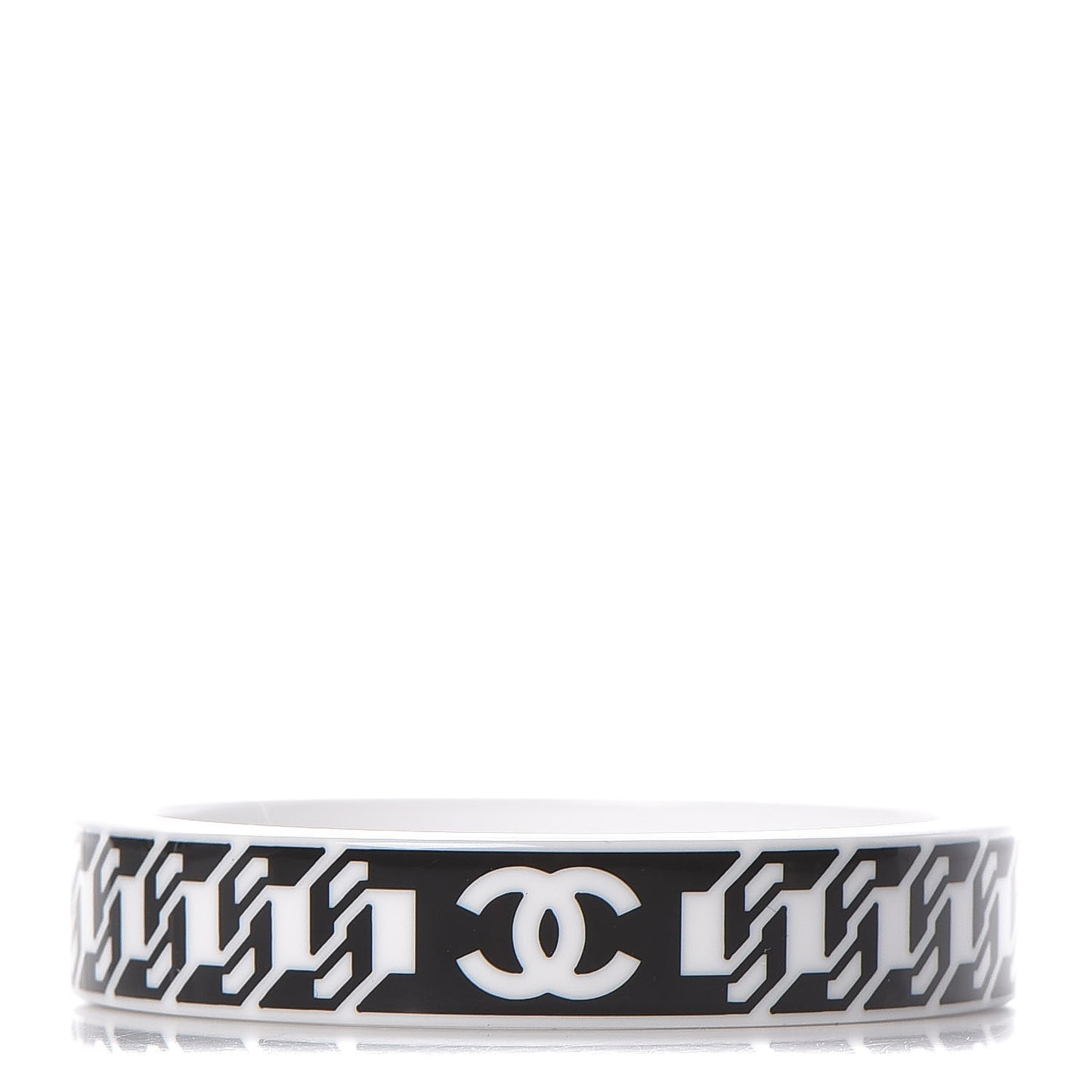 Resin CC Bangle Black White