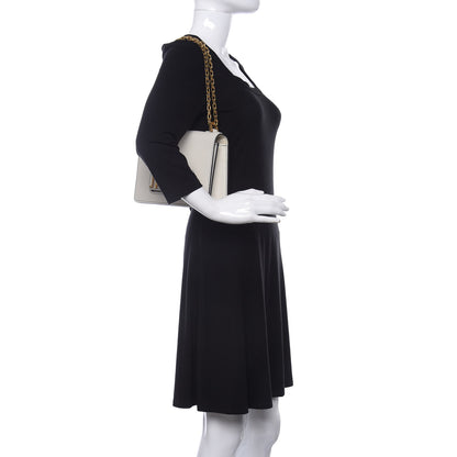 Christian Dior Calfskin J'Adior Chain Flap Bag Off White 2 of 10